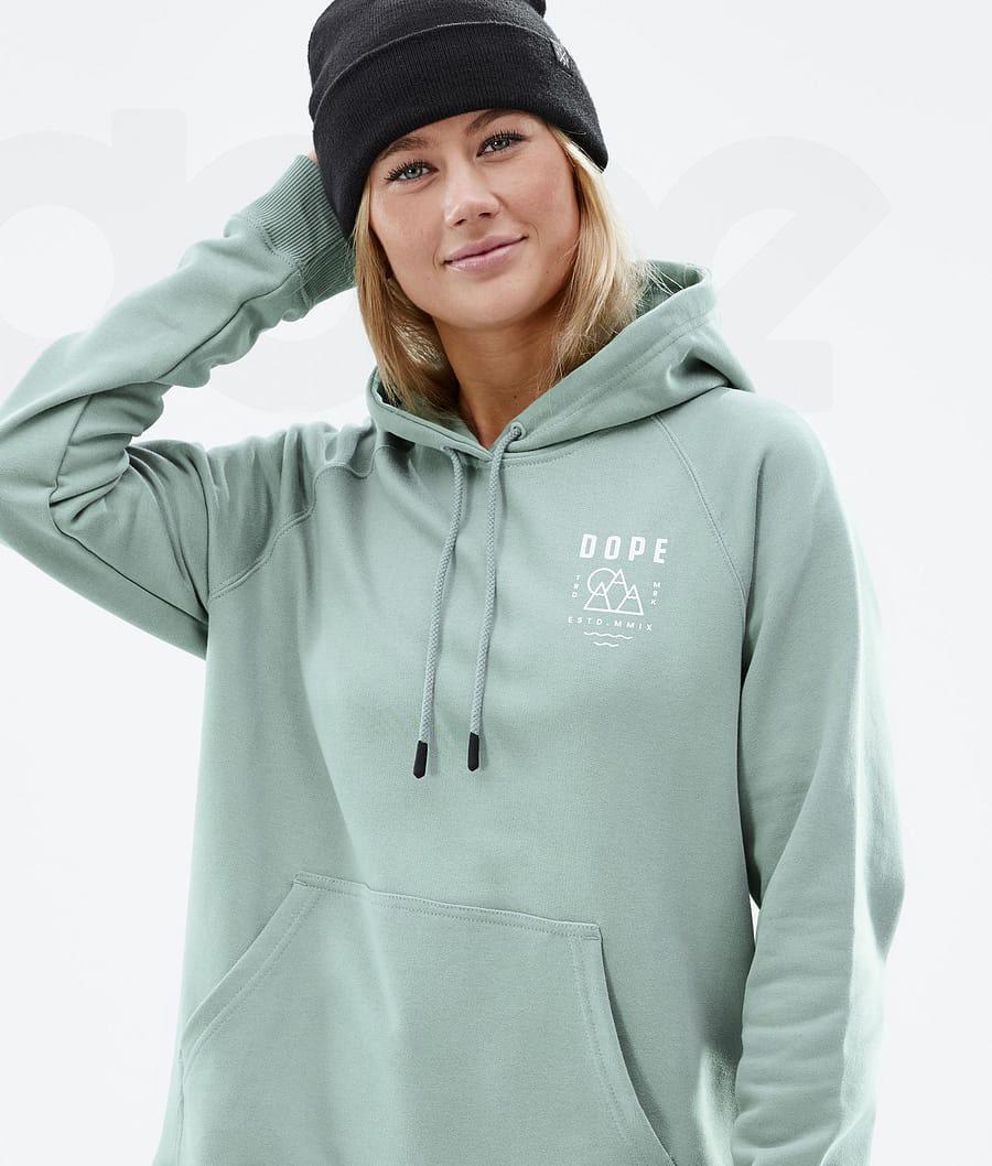 Dope Common W Summit Hoodie Damen Grün | CH1231SO