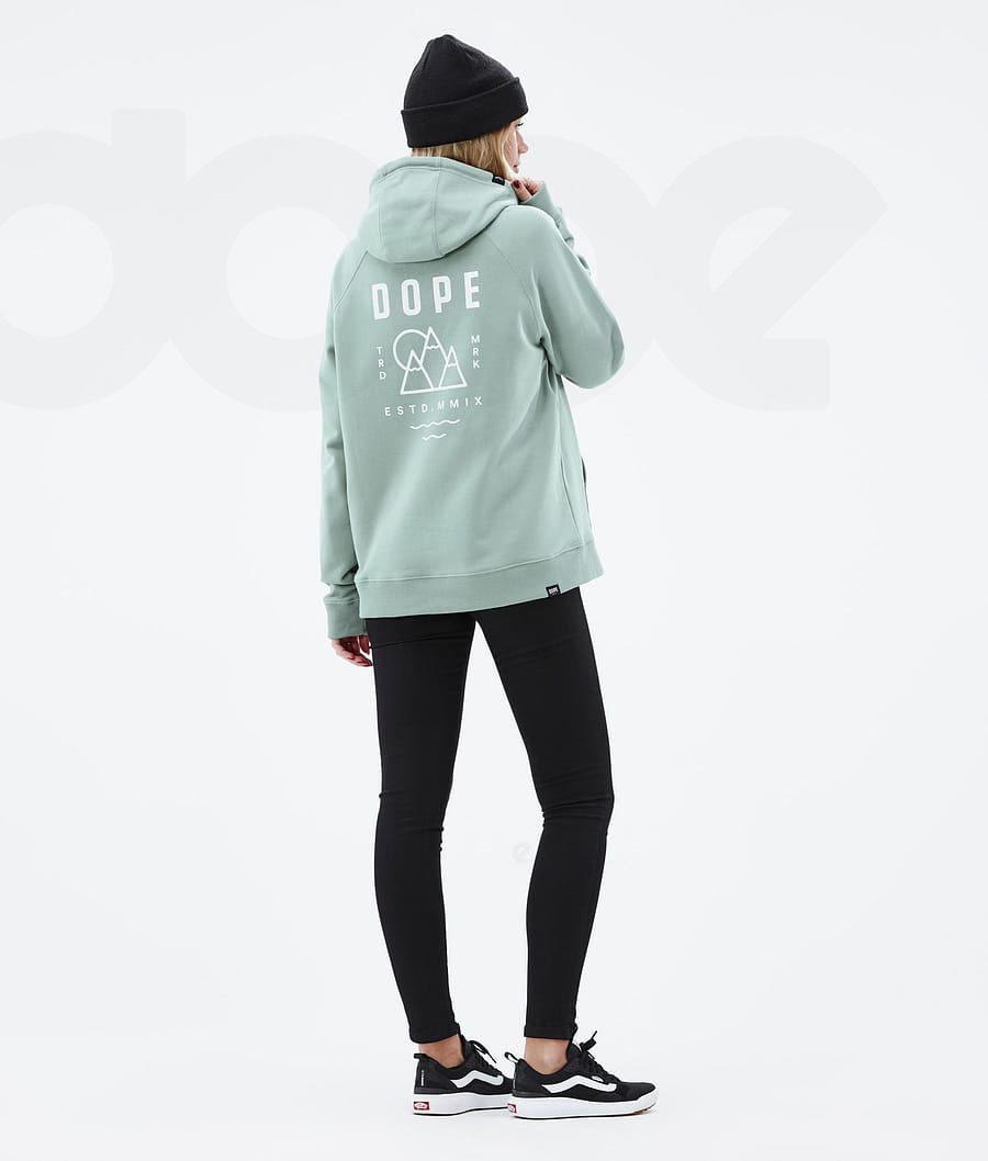 Dope Common W Summit Hoodie Damen Grün | CH1231SO