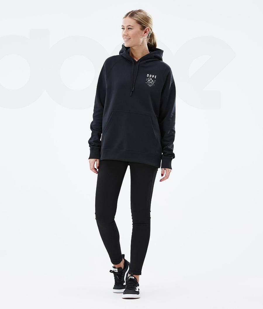 Dope Common W Summit Hoodie Damen Schwarz | CH1233FM