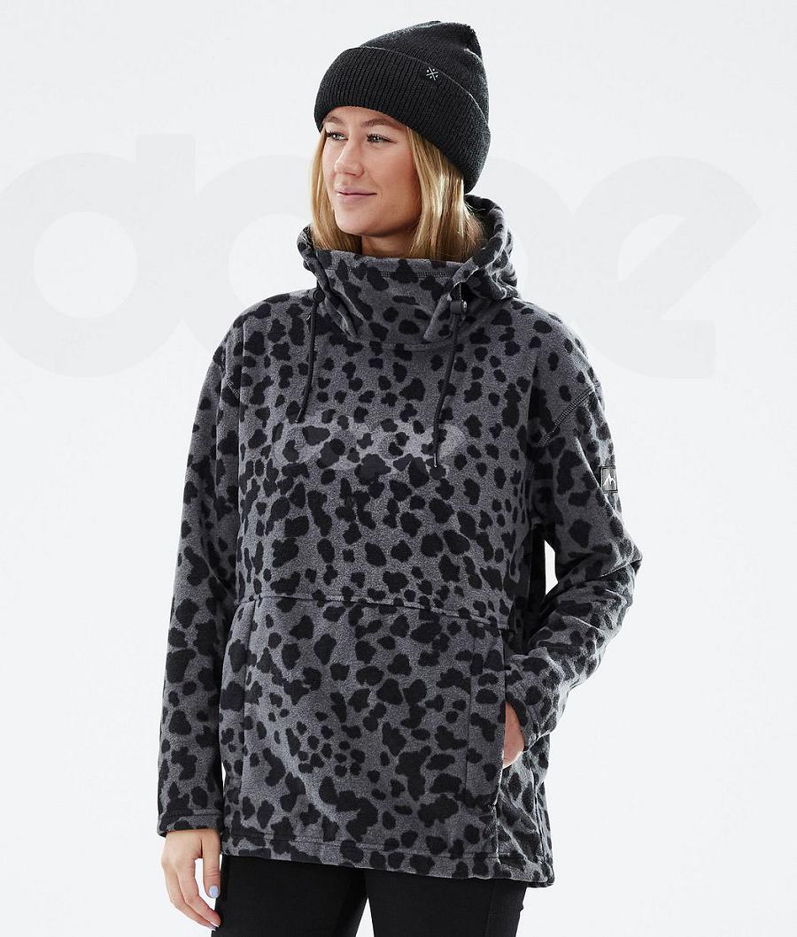 Dope Cozy II W Dots Fleece Damen Schwarz | CH1195WY