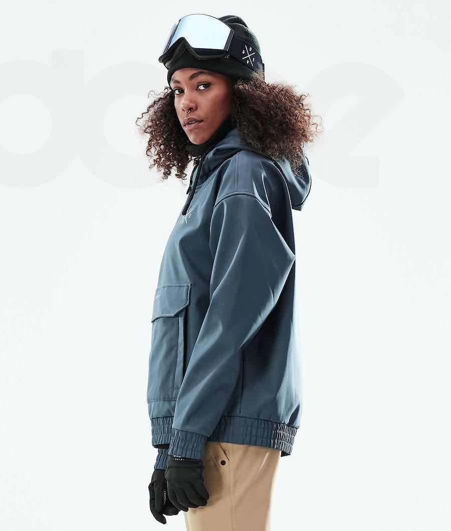 Dope Cyclone W 2021 Snowboardjacken Damen Blau | CH1585WY