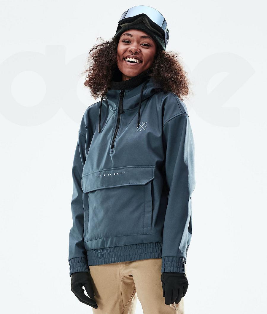 Dope Cyclone W 2021 Snowboardjacken Damen Blau | CH1585WY