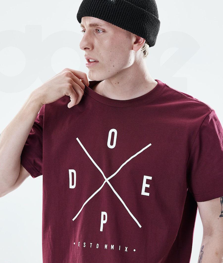 Dope Daily 2X-UP T-shirts Herren Bordeaux | CH2092GL