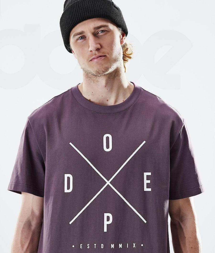 Dope Daily 2X-UP T-shirts Herren Lila | CH2093HK