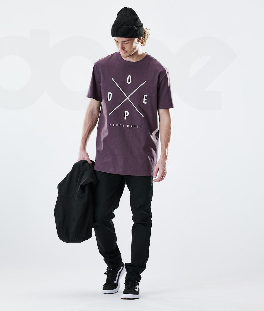 Dope Daily 2X-UP T-shirts Herren Lila | CH2093HK