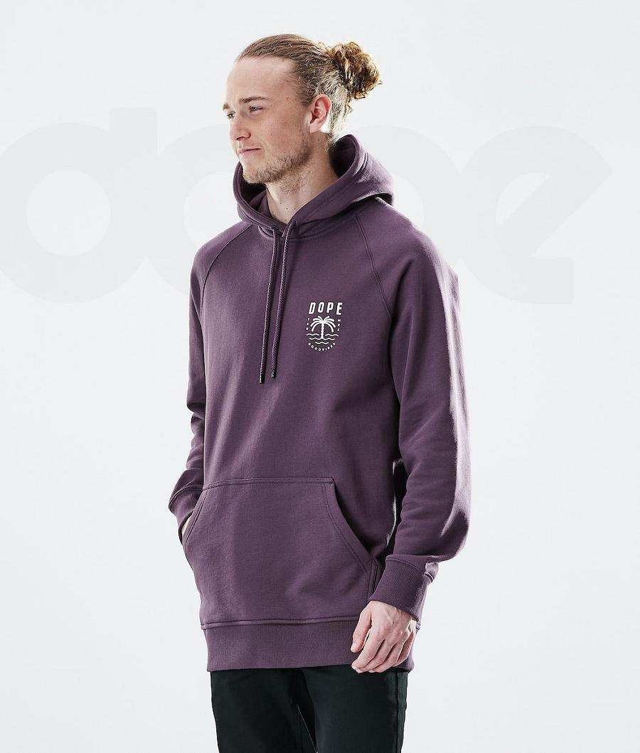 Dope Daily Palm Hoodie Herren Lila | CH2057YU