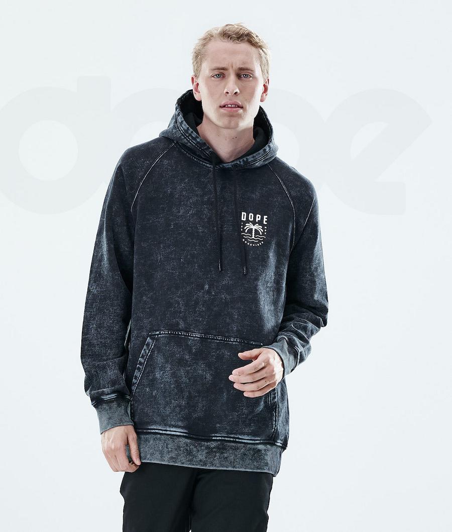 Dope Daily Palm Hoodie Herren Schwarz | CH2056TV