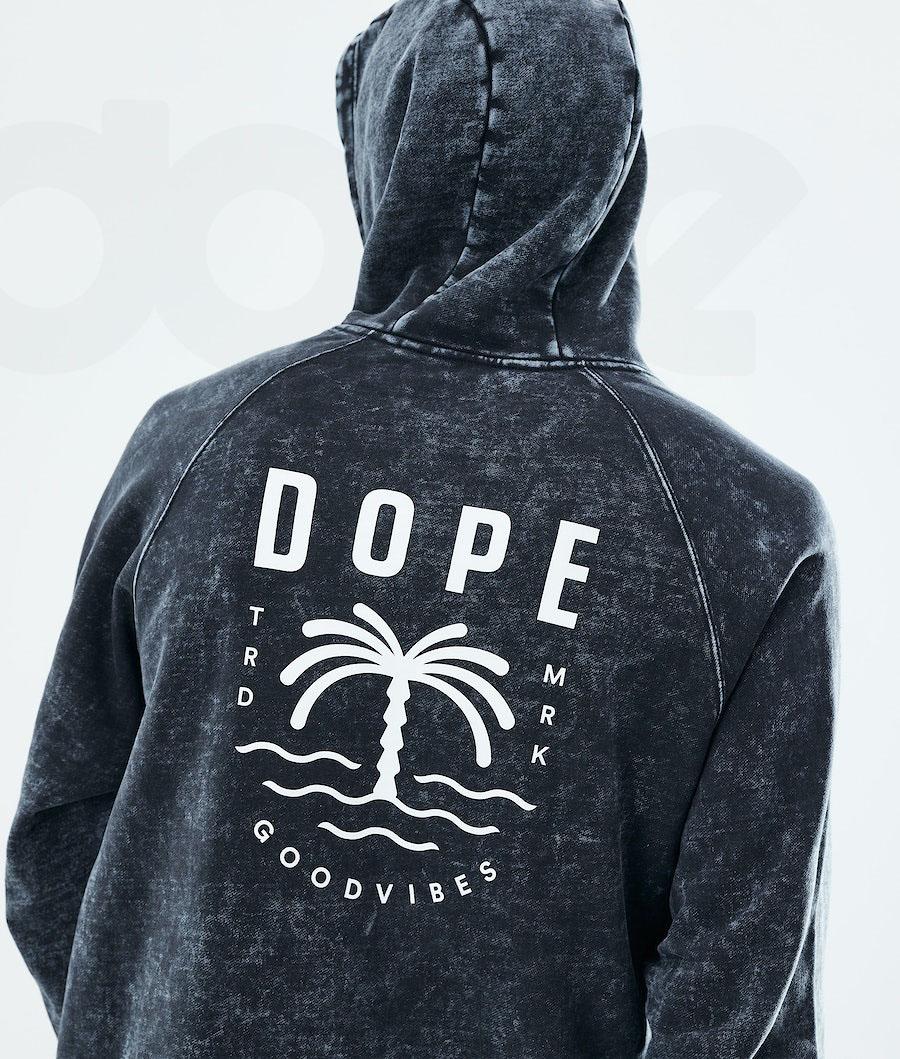 Dope Daily Palm Hoodie Herren Schwarz | CH2056TV