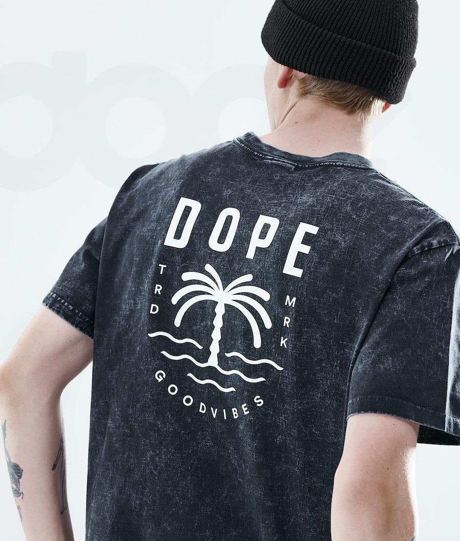 Dope Daily Palm T-shirts Herren Schwarz | CH2090DN