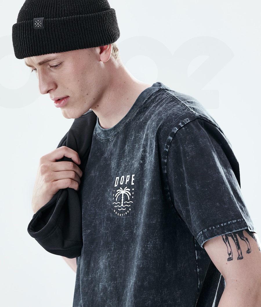 Dope Daily Palm T-shirts Herren Schwarz | CH2090DN