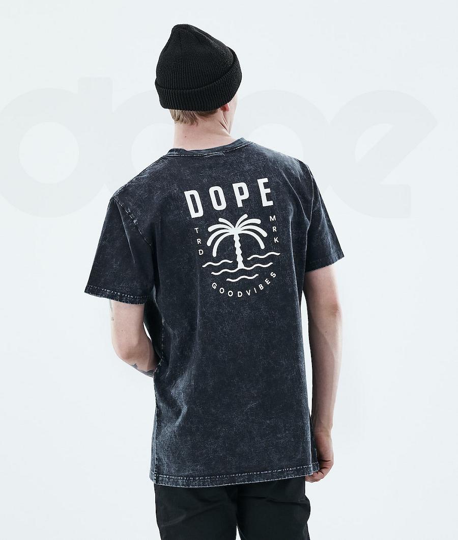 Dope Daily Palm T-shirts Herren Schwarz | CH2090DN