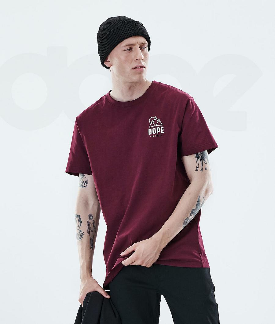 Dope Daily Rise T-shirts Herren Bordeaux | CH2087PQ