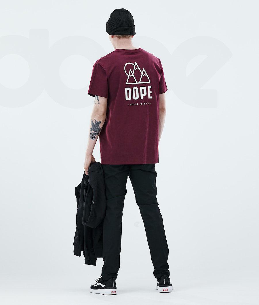 Dope Daily Rise T-shirts Herren Bordeaux | CH2087PQ