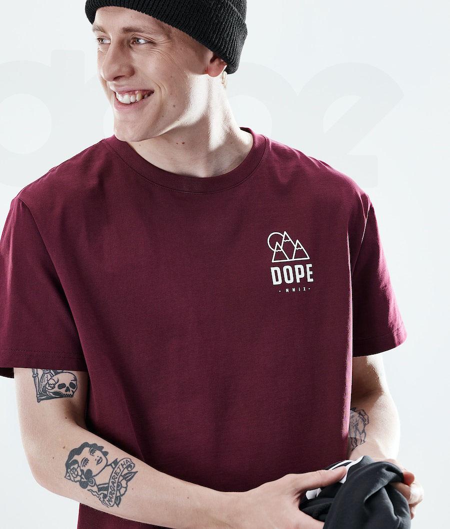 Dope Daily Rise T-shirts Herren Bordeaux | CH2087PQ