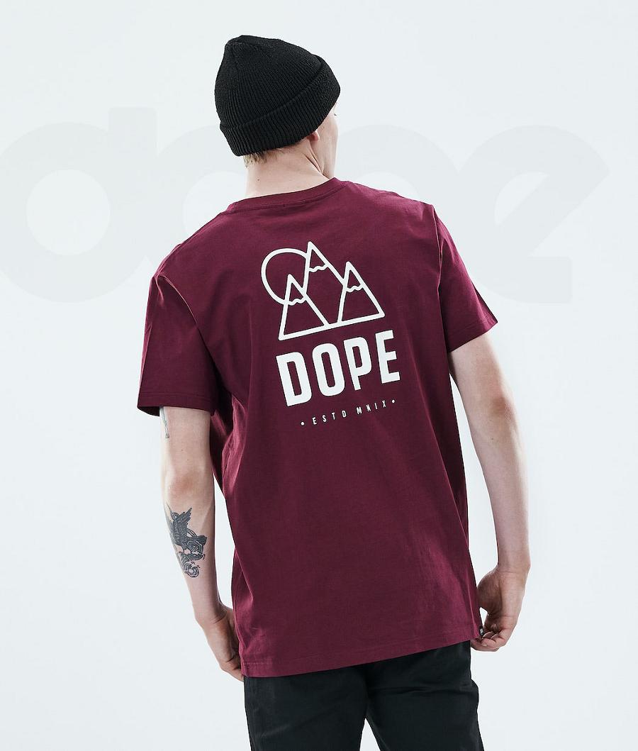 Dope Daily Rise T-shirts Herren Bordeaux | CH2087PQ