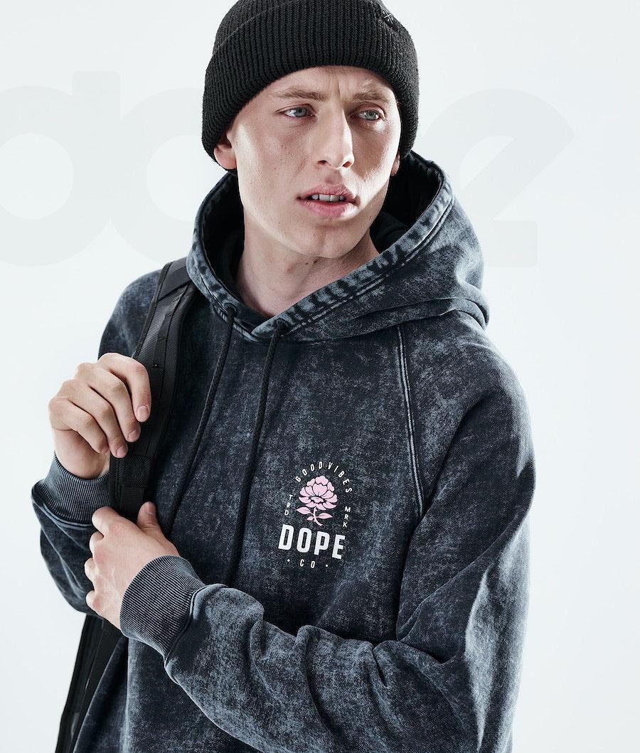 Dope Daily Rose Hoodie Herren Rosa Schwarz | CH2051MA