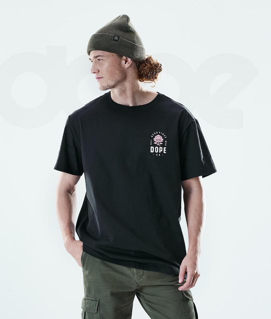 Dope Daily Rose T-shirts Herren Schwarz | CH2086OR