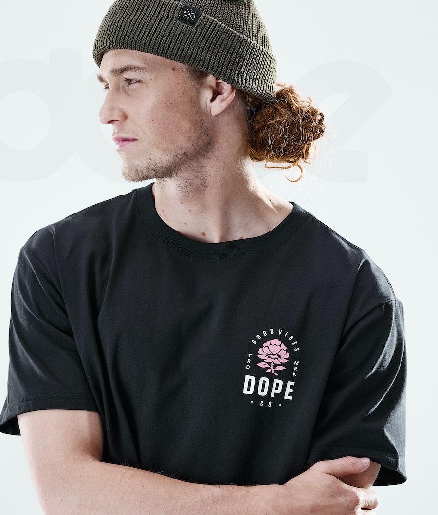 Dope Daily Rose T-shirts Herren Schwarz | CH2086OR