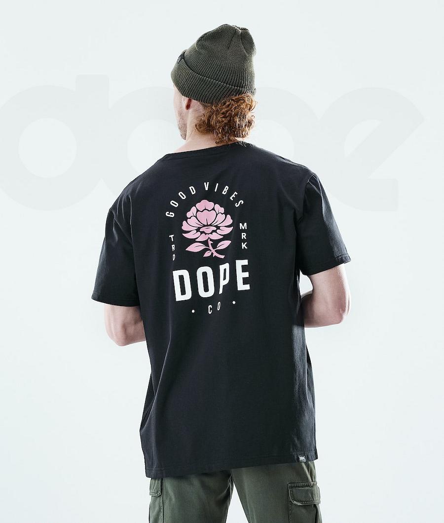 Dope Daily Rose T-shirts Herren Schwarz | CH2086OR