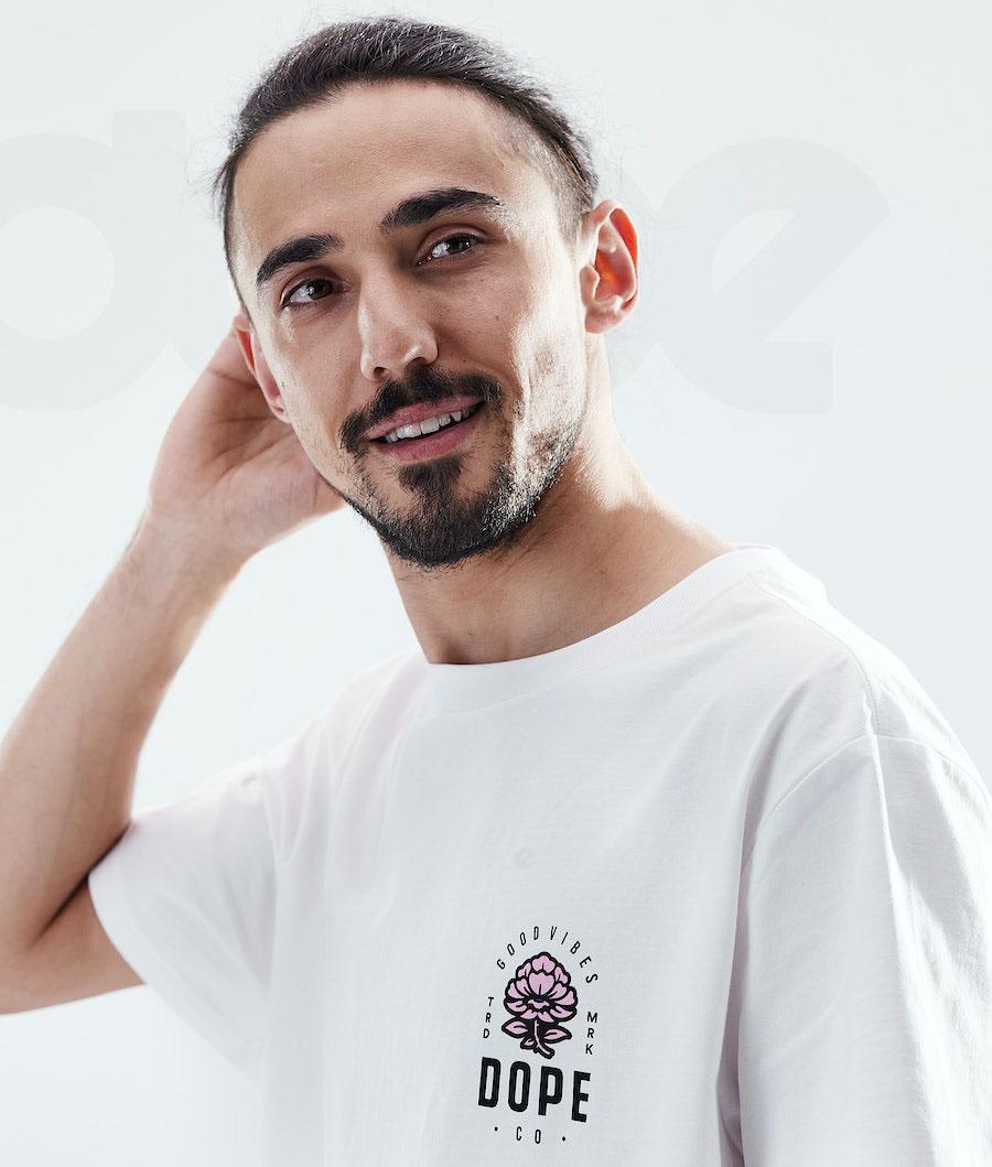 Dope Daily Rose T-shirts Herren Weiß | CH2085IS