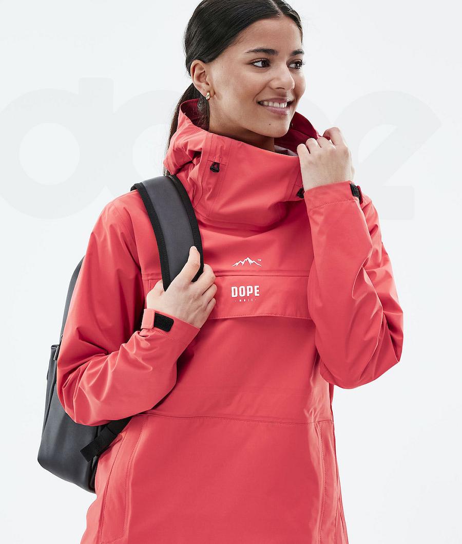 Dope Downpour W Outdoor-jacken Damen Rot | CH1345CE