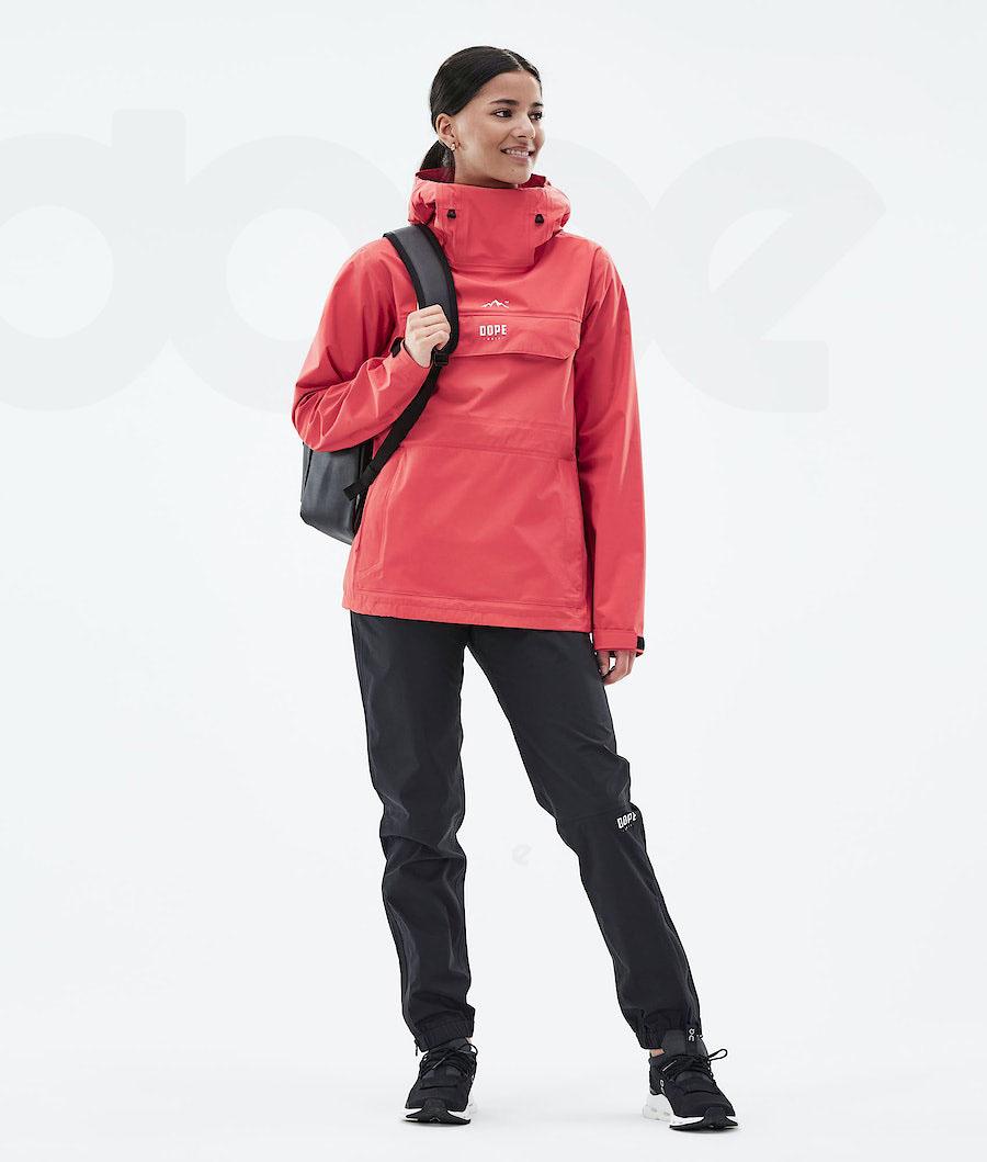 Dope Downpour W Outdoor-jacken Damen Rot | CH1345CE