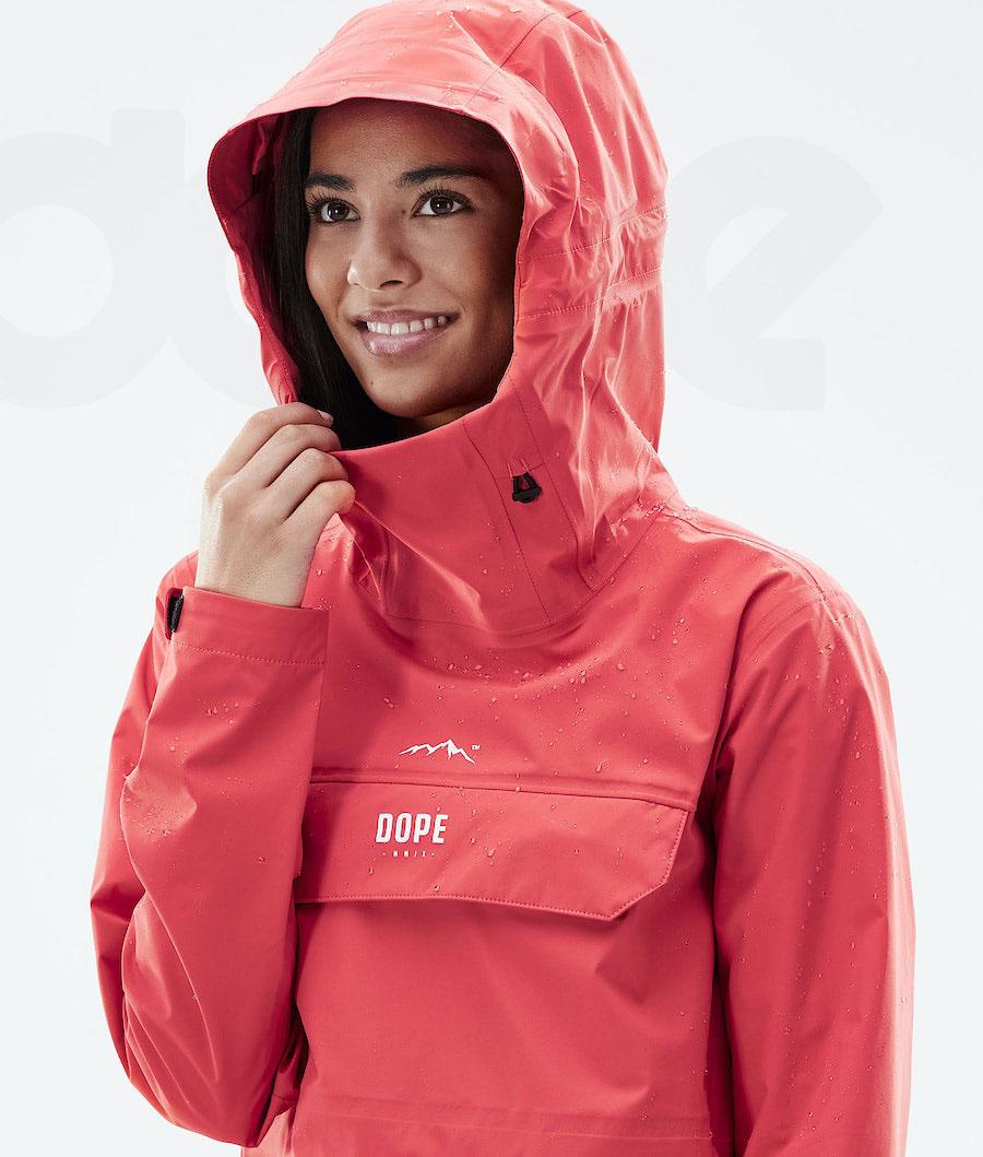 Dope Downpour W Outdoor-jacken Damen Rot | CH1345CE