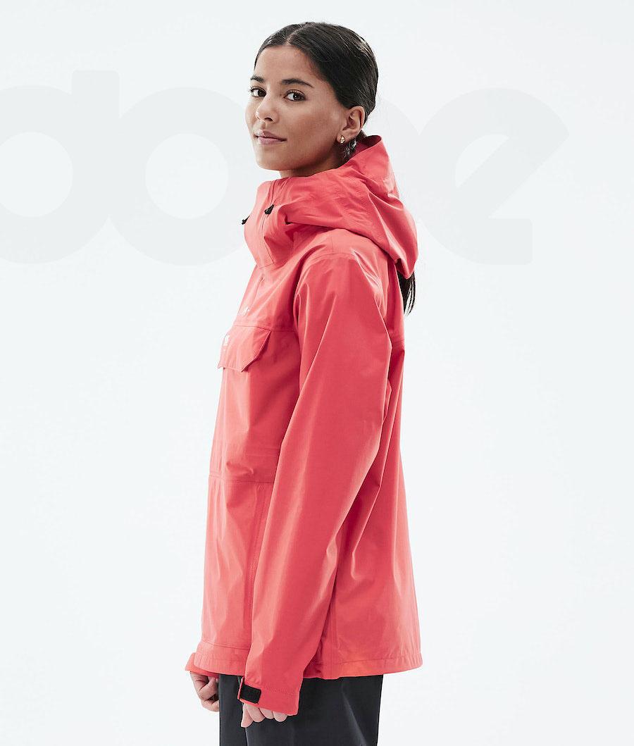 Dope Downpour W Outdoor-jacken Damen Rot | CH1345CE