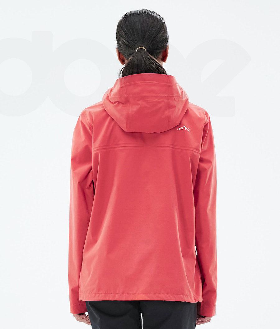 Dope Downpour W Outdoor-jacken Damen Rot | CH1345CE