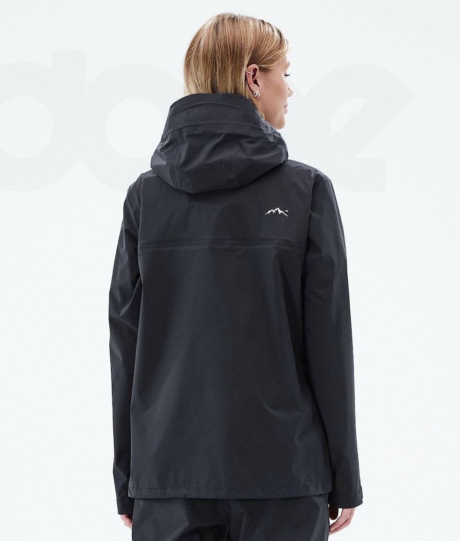 Dope Downpour W Outdoor-jacken Damen Schwarz | CH1346VD