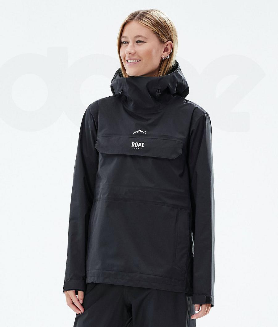 Dope Downpour W Outdoor-jacken Damen Schwarz | CH1346VD