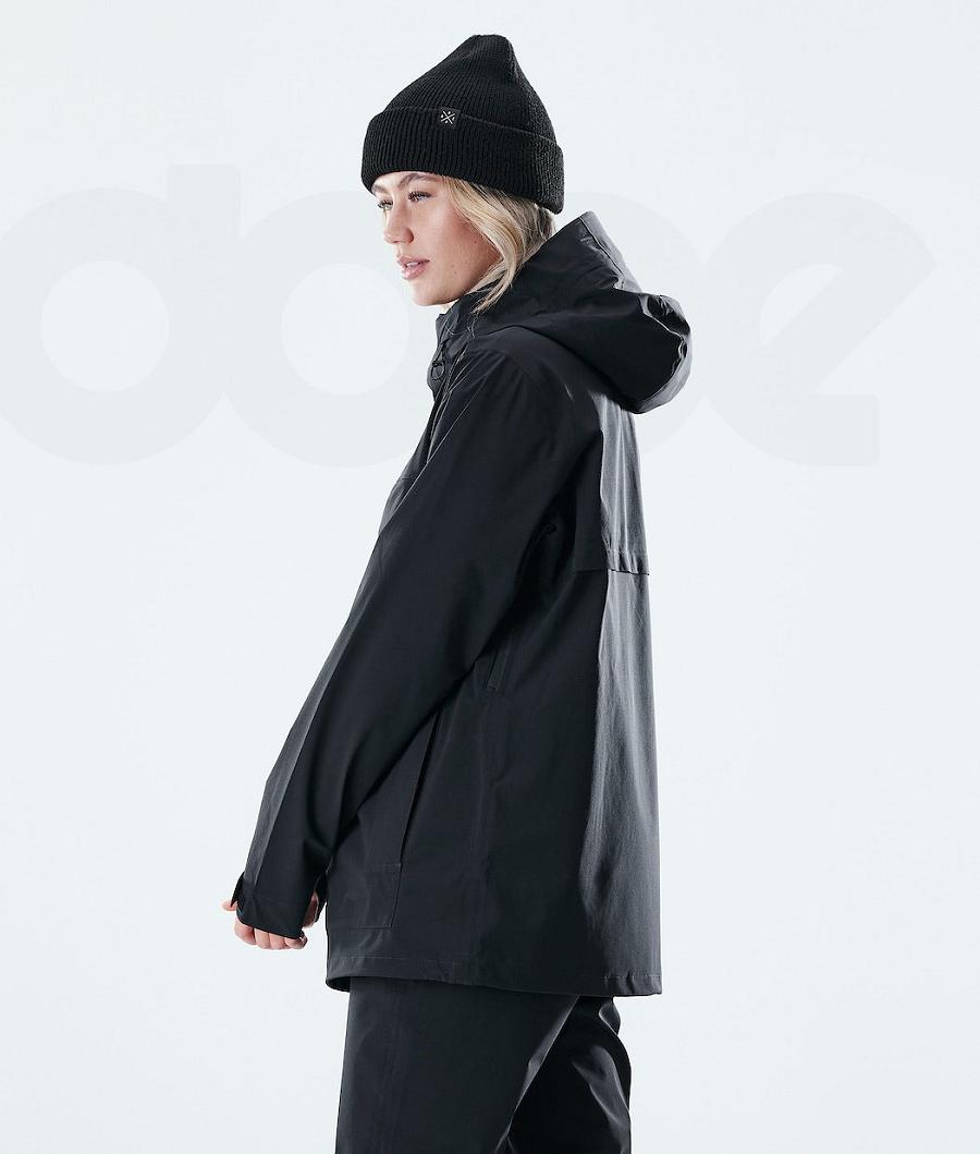 Dope Drizzard W Outdoor-jacken Damen Schwarz | CH1341KI