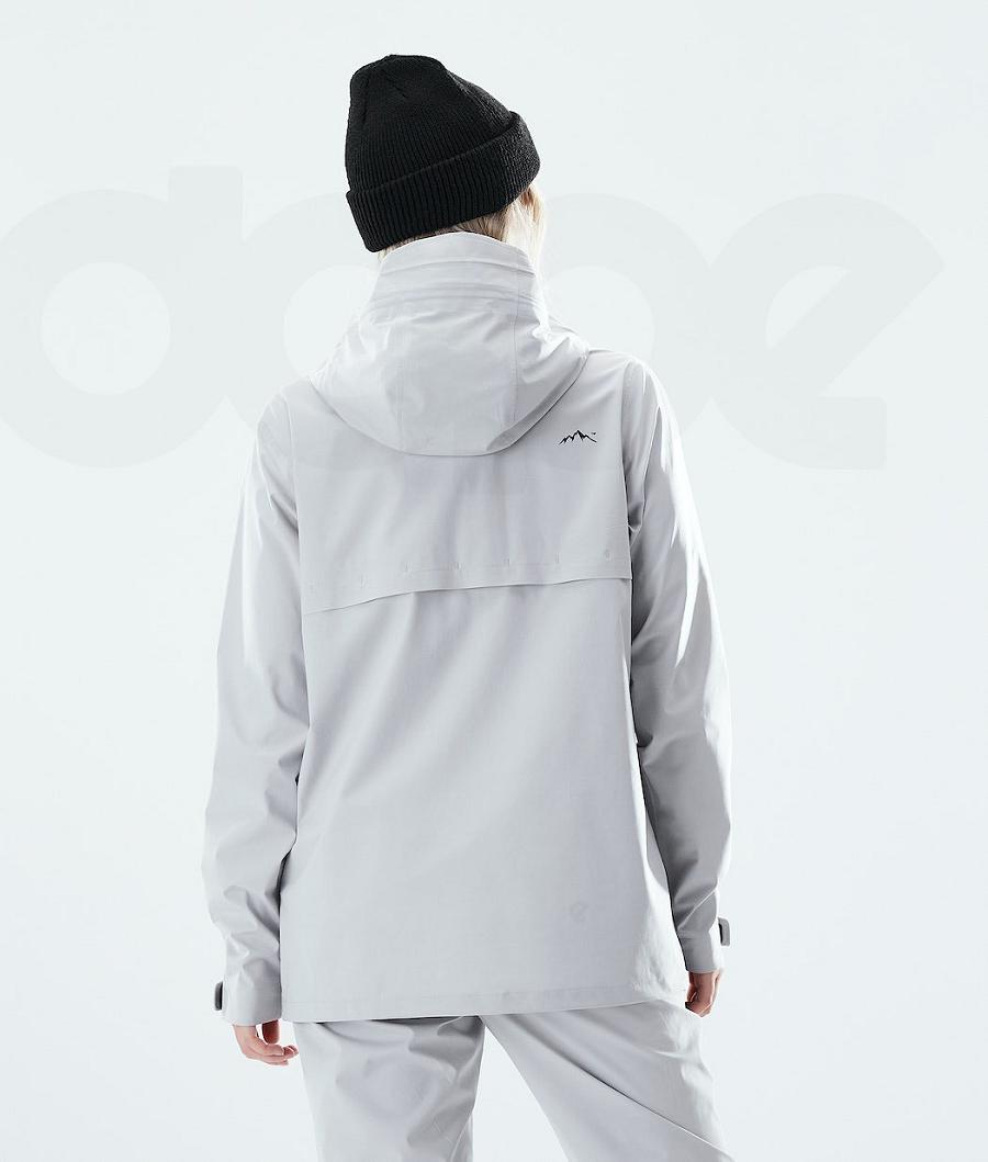 Dope Drizzard W Outdoor-jacken Damen Silber | CH1342LH