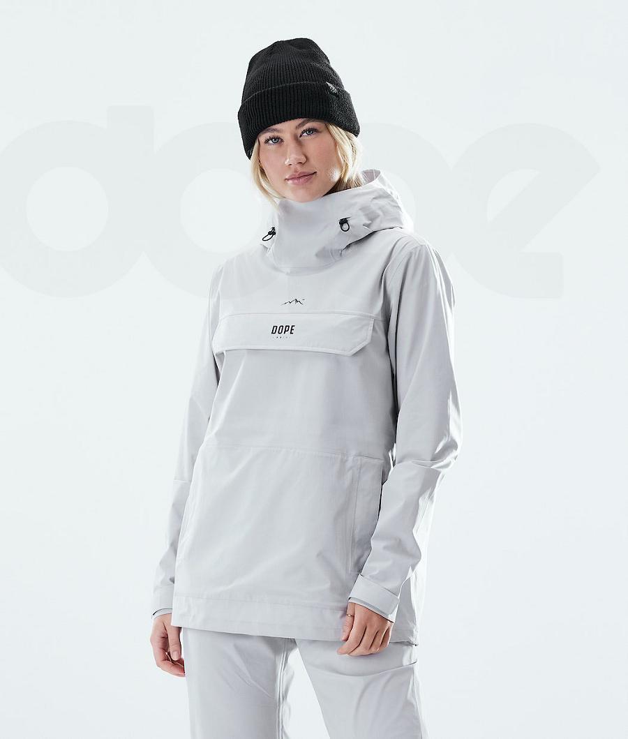 Dope Drizzard W Outdoor-jacken Damen Silber | CH1342LH