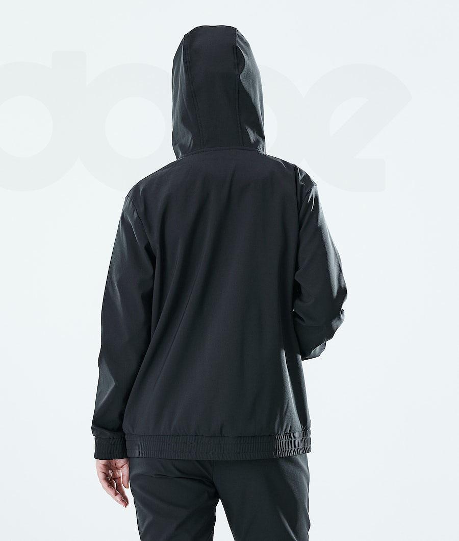 Dope Flight W Full Zip Hoodie Damen Schwarz | CH1228OR