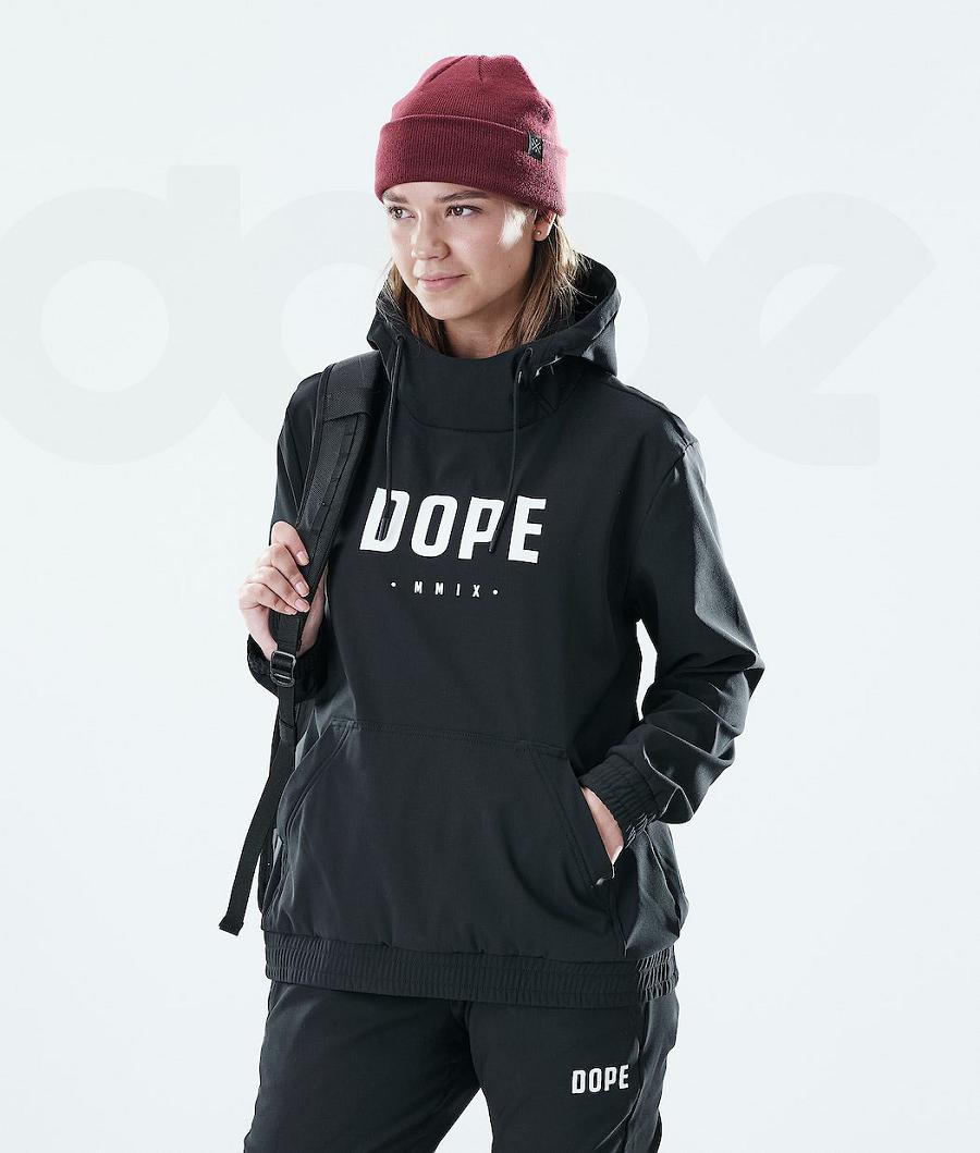 Dope Flight W Hoodie Damen Schwarz | CH1229PQ