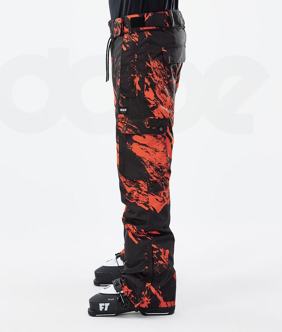 Dope Iconic Paint Ski Hosen Herren Orange | CH2414HK