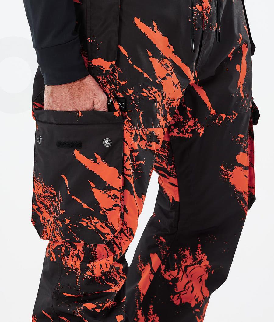 Dope Iconic Paint Ski Hosen Herren Orange | CH2414HK