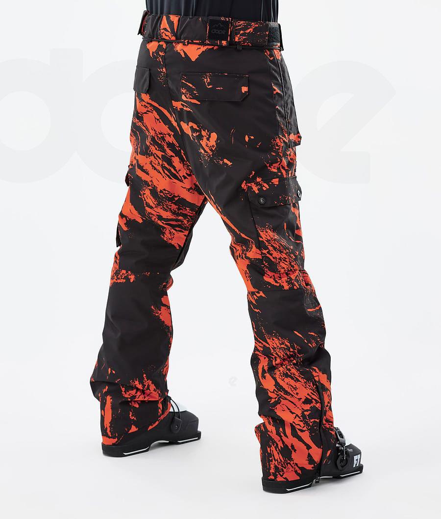 Dope Iconic Paint Ski Hosen Herren Orange | CH2414HK