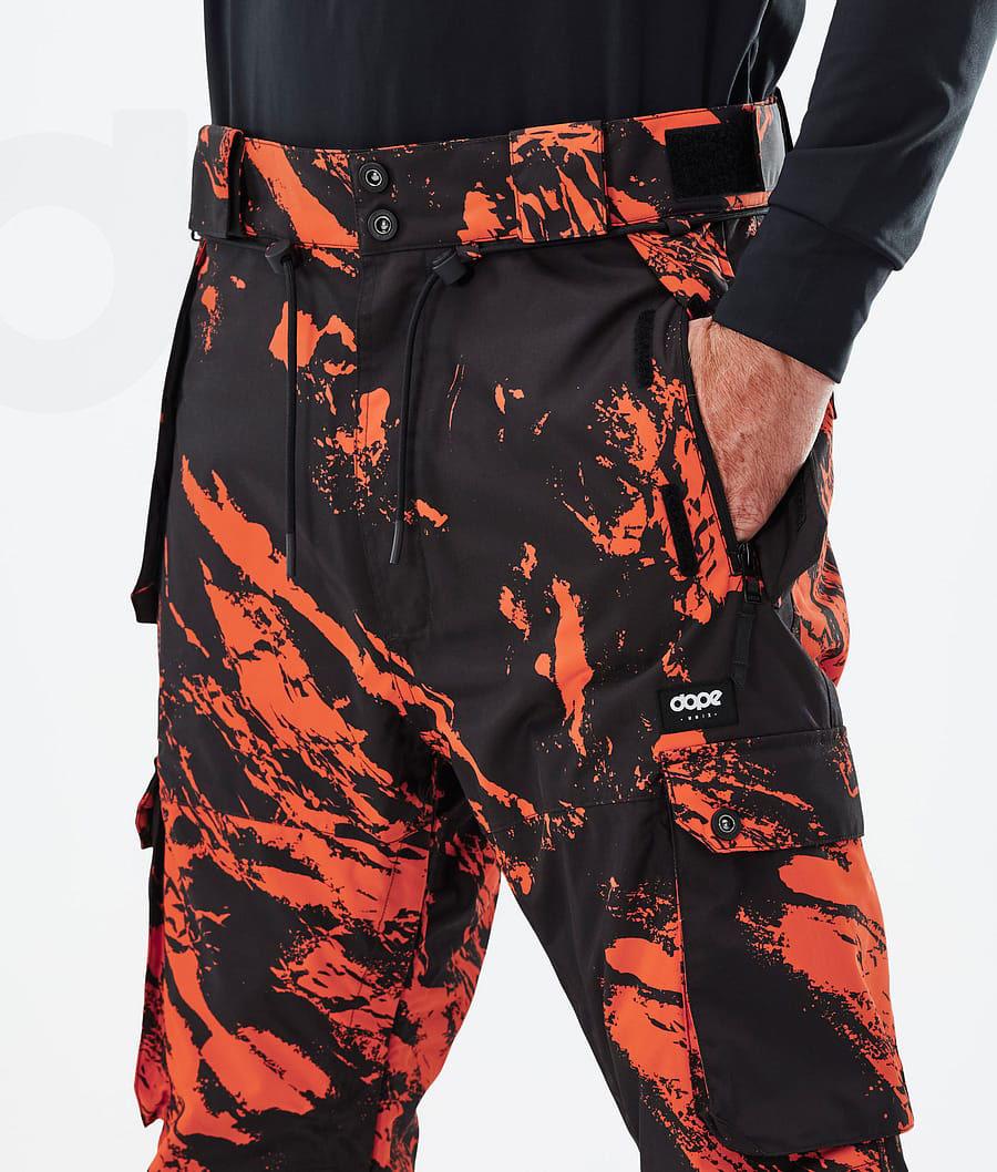 Dope Iconic Paint Ski Hosen Herren Orange | CH2414HK