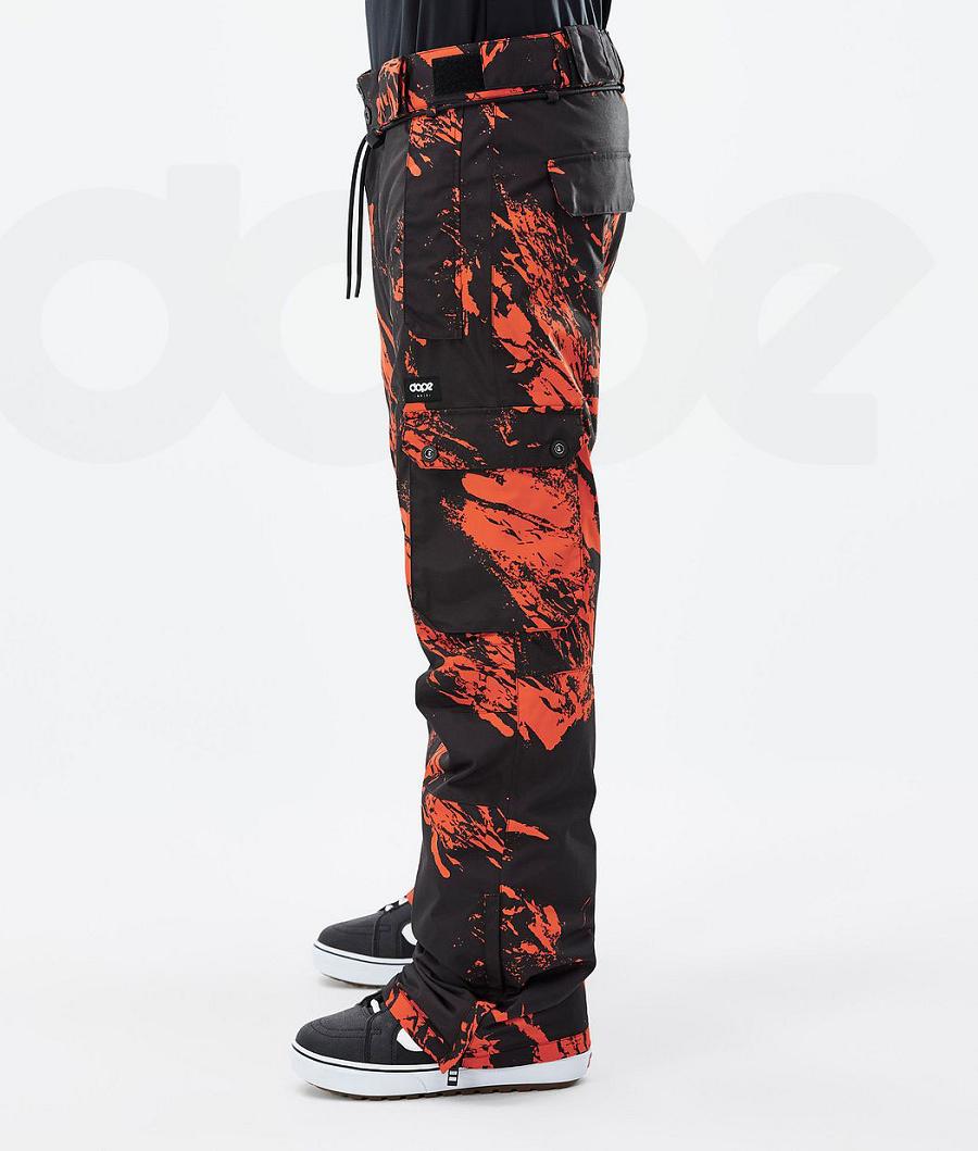 Dope Iconic Paint Snowboardhosen Herren Orange | CH2477TV