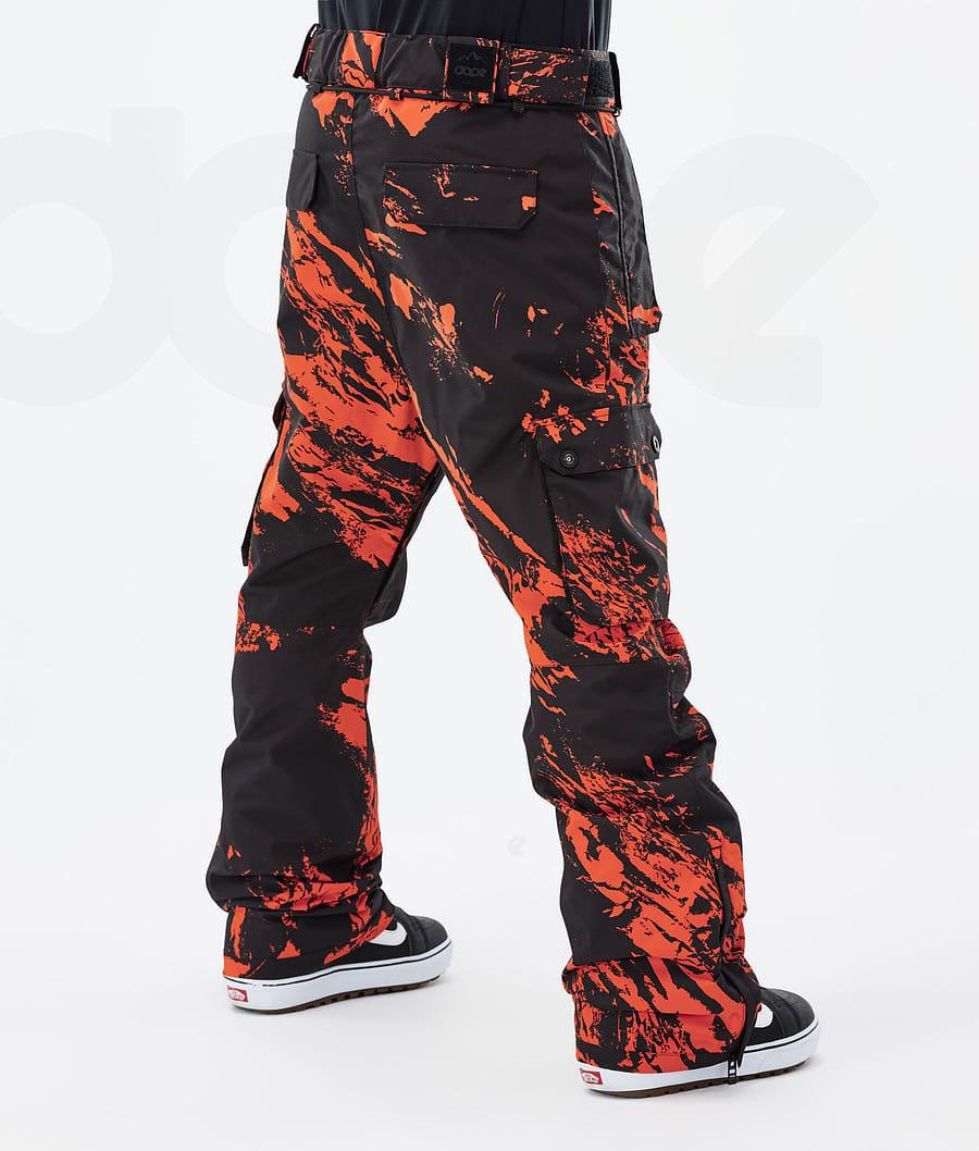 Dope Iconic Paint Snowboardhosen Herren Orange | CH2477TV