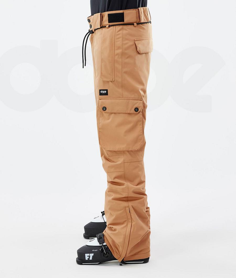 Dope Iconic Ski Hosen Herren Khaki Gelb | CH2435XF