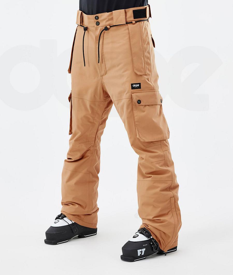 Dope Iconic Ski Hosen Herren Khaki Gelb | CH2435XF