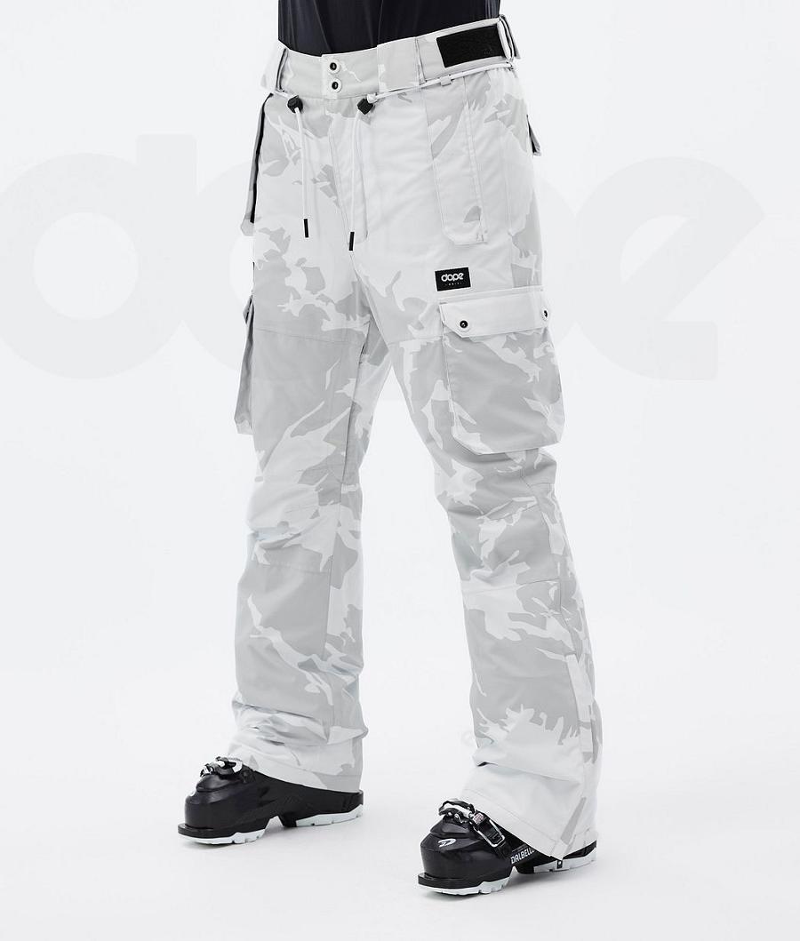 Dope Iconic W Ski Hosen Damen Grau Camouflage | CH1733ZG