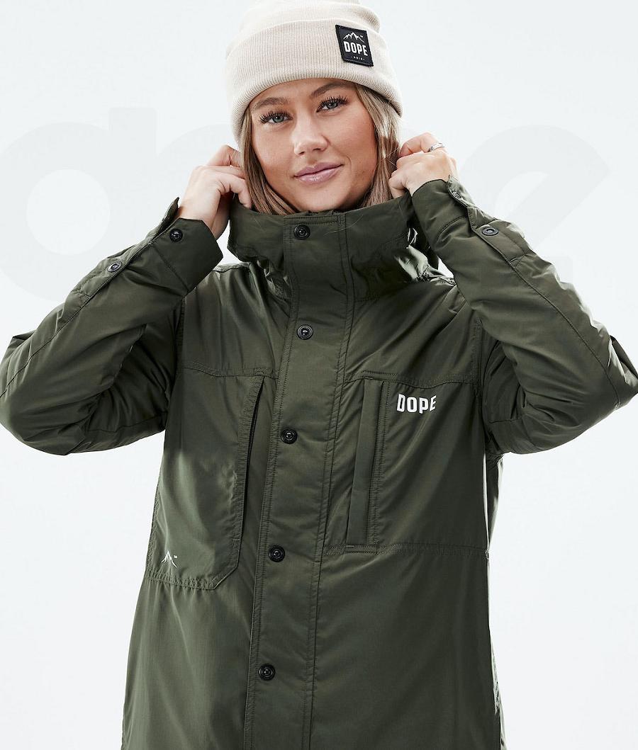 Dope Insulated W Outdoor-jacken Damen Olivgrün Grün | CH1331IS