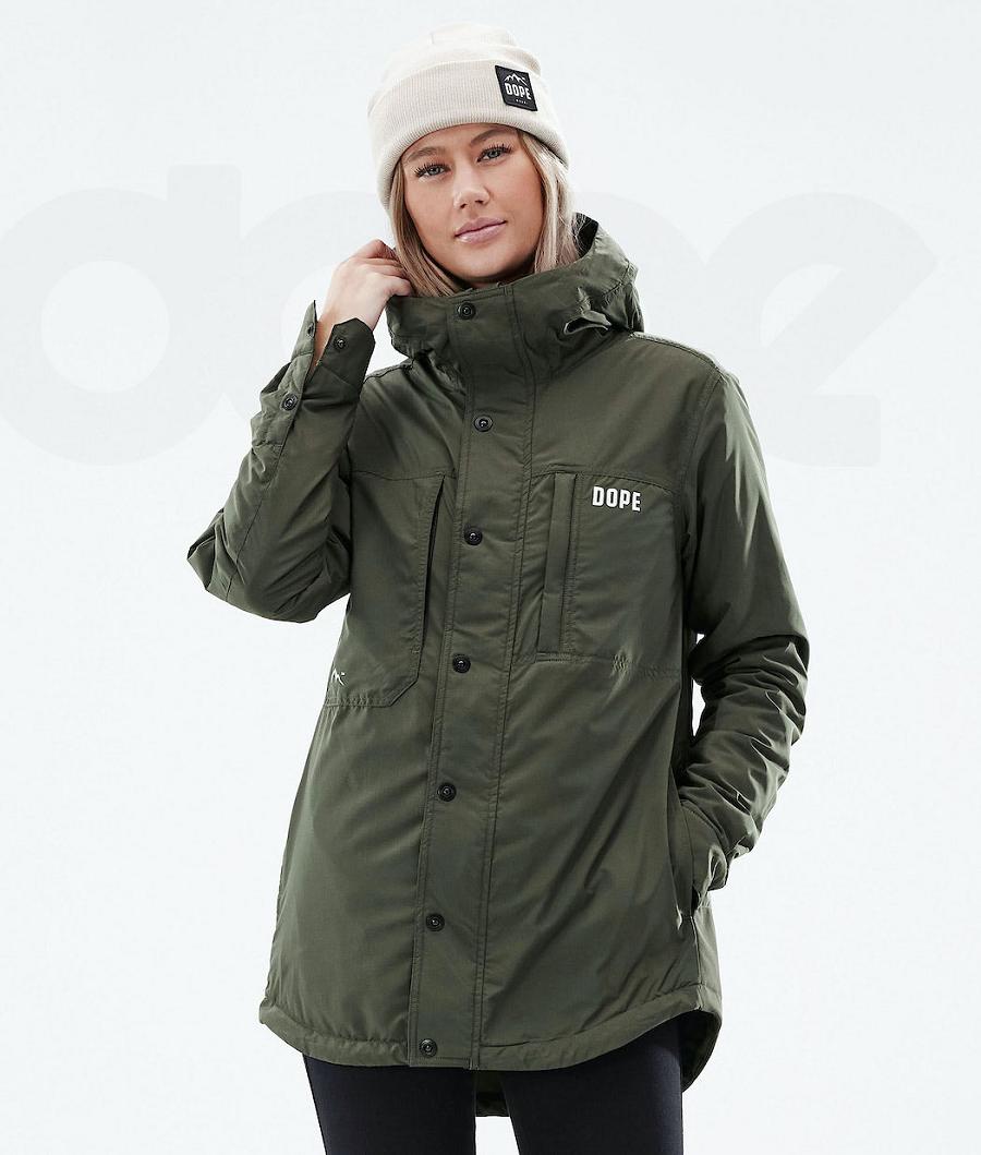 Dope Insulated W Outdoor-jacken Damen Olivgrün Grün | CH1331IS