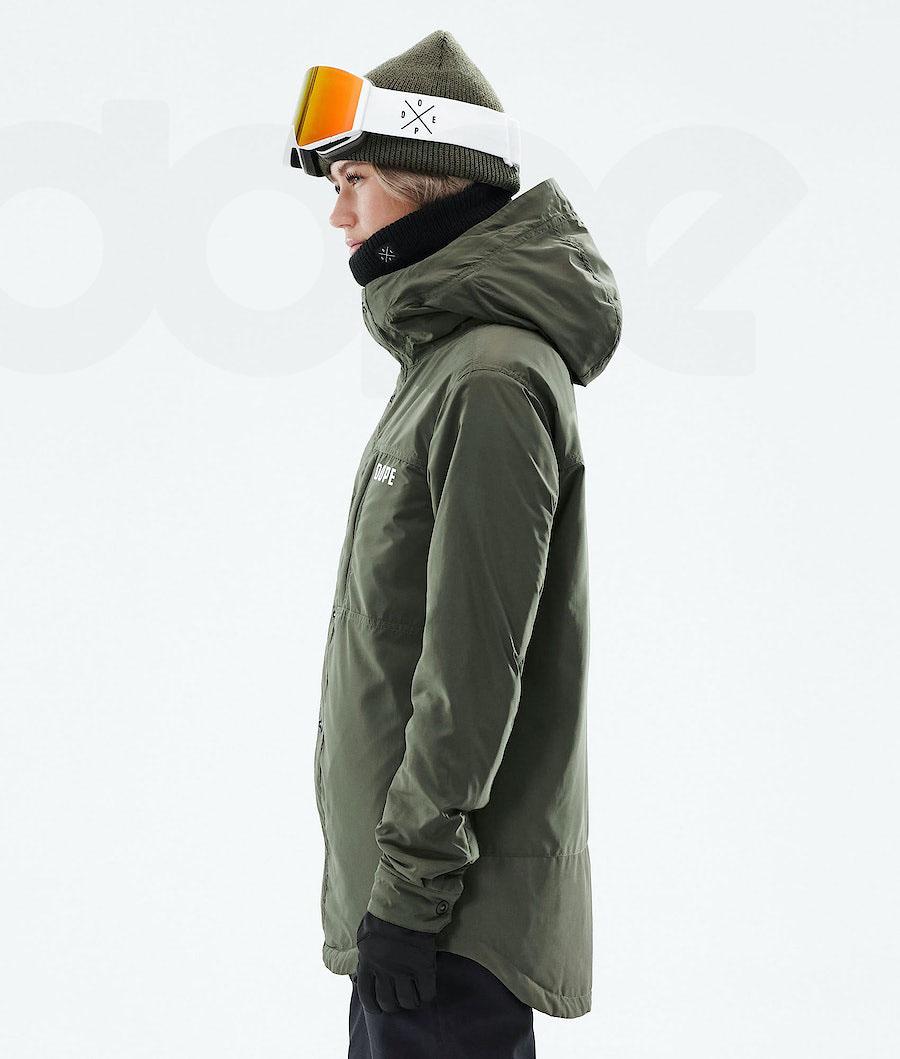 Dope Insulated W Skijacken Damen Olivgrün Grün | CH1414DN