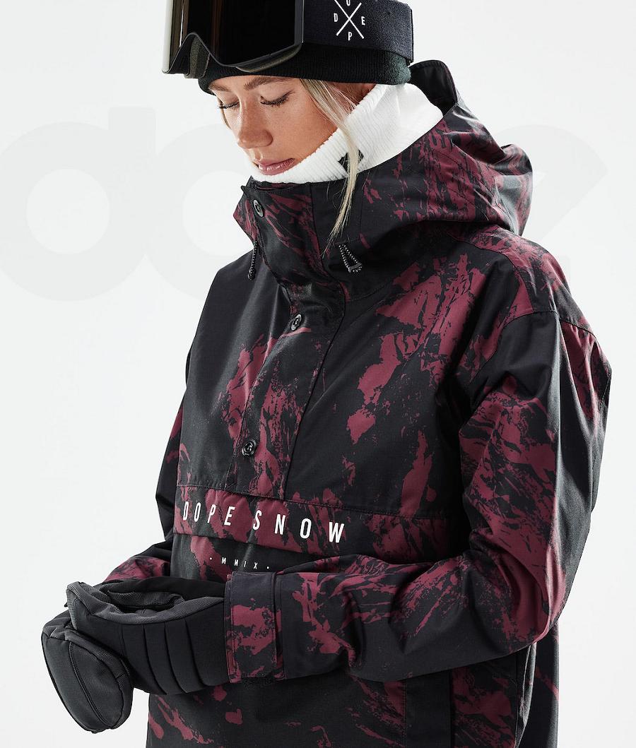 Dope Legacy W 2021 Paint Snowboardjacken Damen Bordeaux | CH1574JJ