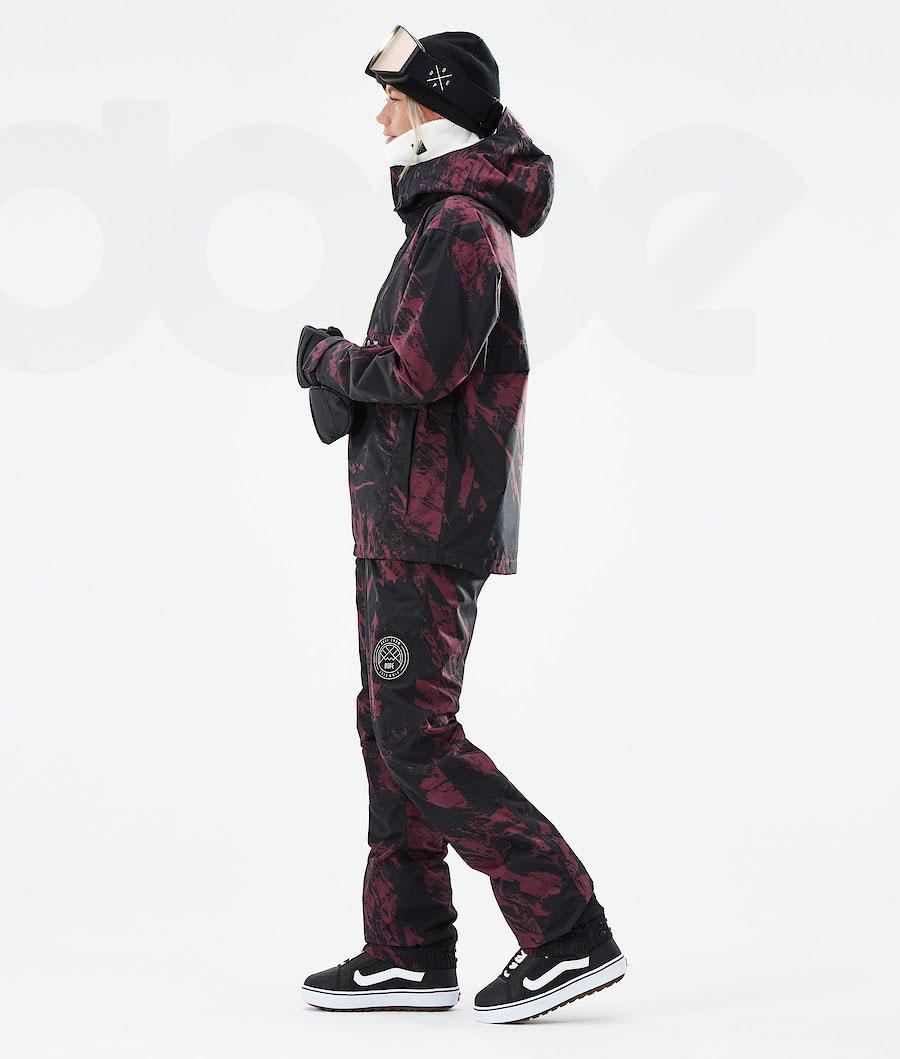 Dope Legacy W 2021 Paint Snowboardjacken Damen Bordeaux | CH1574JJ